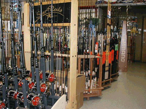 Cane Poles: Gig Poles. 20 Calcutta Poles,  H.T. Bream Busters, Rod & Reel Combo Specials: Penn, Shimano, Mitchell, Daiwa, Master, Eagle Claw and Zebco. 